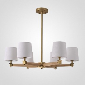 Люстра на штанге Imperiumloft Jorgenson White/Light wood STAVRA01 в Ишиме - ishim.ok-mebel.com | фото