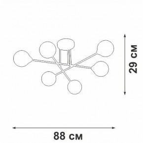 Люстра на штанге Vitaluce V3931 V3931-8/6PL в Ишиме - ishim.ok-mebel.com | фото 4