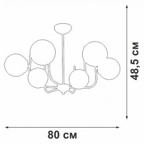 Люстра на штанге Vitaluce V39570 V39570-8/6PL в Ишиме - ishim.ok-mebel.com | фото 3