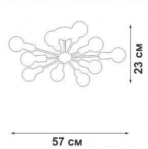 Люстра на штанге Vitaluce V4261 V4261-0/10PL в Ишиме - ishim.ok-mebel.com | фото 4
