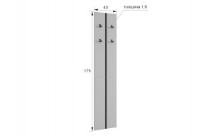 МЕРСИ Прихожая (модульная) графит в Ишиме - ishim.ok-mebel.com | фото 2