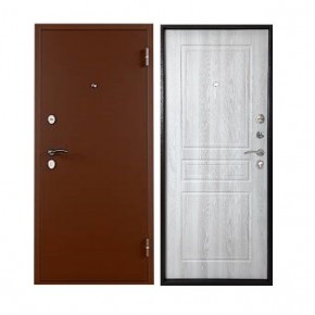 Металлическая дверь ТИТАН (МЕТАЛЛ-ПАНЕЛЬ) 2050*860/ЛЕВАЯ (Медный Антик/Ривьера айс) в Ишиме - ishim.ok-mebel.com | фото