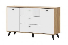 МИЛАН Гостиная (Дуб Золотой/Белый Матовый) модульная в Ишиме - ishim.ok-mebel.com | фото 14