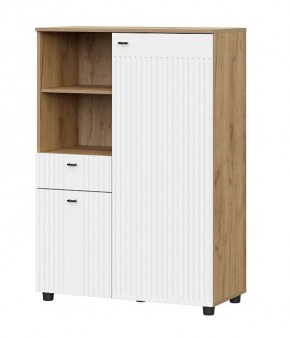 МИЛАН Гостиная (Дуб Золотой/Белый Матовый) модульная в Ишиме - ishim.ok-mebel.com | фото 28