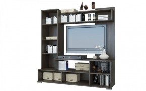 Мини-стенка Линда (дуб золотой/графит софт) в Ишиме - ishim.ok-mebel.com | фото 4