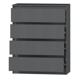 МС "Хилтон" Комод №1 800 (4 ящ.) графит в Ишиме - ishim.ok-mebel.com | фото 3