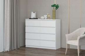 МС "Хилтон" Комод №3 1200 (8 ящ.) белый текстурный в Ишиме - ishim.ok-mebel.com | фото