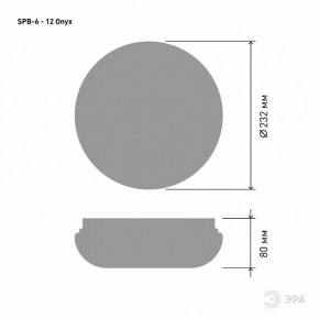 Накладной светильник Эра Классик SPB-6 - 12 Onyx в Ишиме - ishim.ok-mebel.com | фото 3