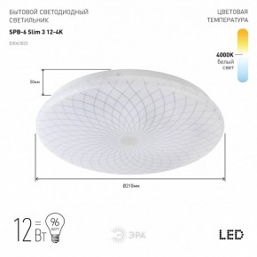 Накладной светильник Эра Slim SPB-6 Slim 3 12-4K в Ишиме - ishim.ok-mebel.com | фото 2