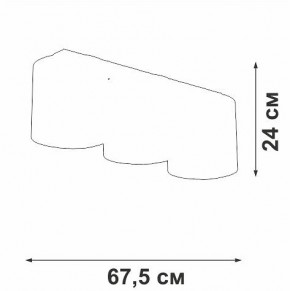 Накладной светильник Vitaluce V2882 V2882-1/3PL в Ишиме - ishim.ok-mebel.com | фото 3