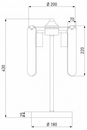 Настольная лампа декоративная Eurosvet Claire 01170/3 золото в Ишиме - ishim.ok-mebel.com | фото 3