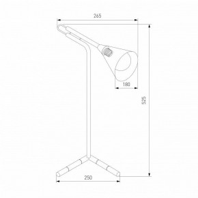 Настольная лампа декоративная Eurosvet Enigma 01186/1 черный в Ишиме - ishim.ok-mebel.com | фото 3