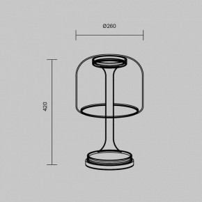 Настольная лампа декоративная Maytoni Spirito MOD286TL-L18G3K в Ишиме - ishim.ok-mebel.com | фото 4