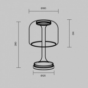 Настольная лампа декоративная Maytoni Spirito MOD286TL-L8W3K в Ишиме - ishim.ok-mebel.com | фото 4
