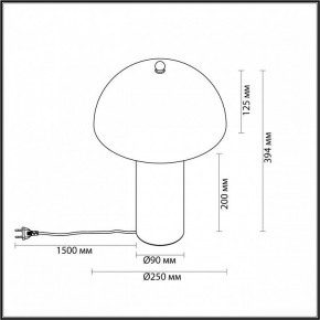 Настольная лампа декоративная Odeon Light Rufina 7088/2T в Ишиме - ishim.ok-mebel.com | фото 4