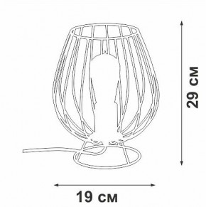 Настольная лампа декоративная Vitaluce V4296 V4296-0/1L в Ишиме - ishim.ok-mebel.com | фото 3