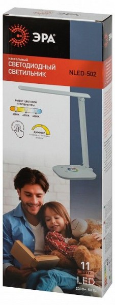 Настольная лампа офисная Эра  NLED-502-11W-W в Ишиме - ishim.ok-mebel.com | фото 6
