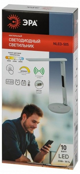 Настольная лампа офисная Эра  NLED-505-10W-W в Ишиме - ishim.ok-mebel.com | фото 5