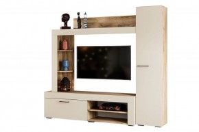 НИКОЛЬ Гостиная (Дуб крафт серый/софт айвори) в Ишиме - ishim.ok-mebel.com | фото