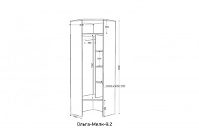 ОЛЬГА-МИЛК 9.2 Шкаф угловой с зеркалом в Ишиме - ishim.ok-mebel.com | фото 2