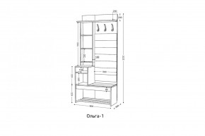 ОЛЬГА Прихожая (модульная) в Ишиме - ishim.ok-mebel.com | фото 3
