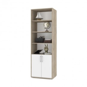 ОЛИВИЯ О21 Шкаф-стеллаж (дуб серый/белый) в Ишиме - ishim.ok-mebel.com | фото