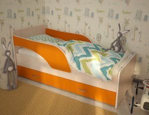 Кровать Кроха (Антошка) с бортиком (щиты) в Ишиме - ishim.ok-mebel.com | фото 5