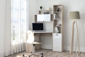 Пенал №11 (Дуб Сонома/Белый глянец) в Ишиме - ishim.ok-mebel.com | фото 4