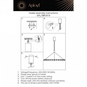 Подвесная люстра Aployt Rezeda APL.788.03.15 в Ишиме - ishim.ok-mebel.com | фото 13