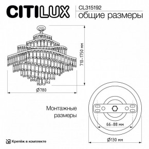 Подвесная люстра Citilux Naiad CL315192 в Ишиме - ishim.ok-mebel.com | фото 6