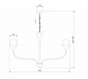 Подвесная люстра Eurosvet Calyx 60169/8 никель в Ишиме - ishim.ok-mebel.com | фото 3