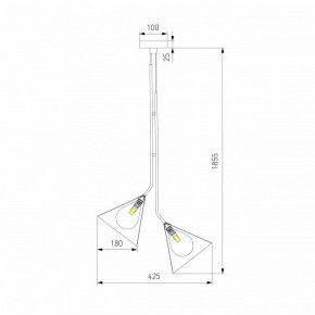 Подвесная люстра Eurosvet Enigma 70161/3 черный в Ишиме - ishim.ok-mebel.com | фото 4