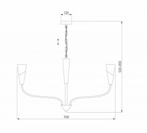 Подвесная люстра Eurosvet Rhyton 60167/8 латунь в Ишиме - ishim.ok-mebel.com | фото 6