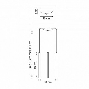 Подвесная люстра Lightstar Tubo L3T747443 в Ишиме - ishim.ok-mebel.com | фото 3