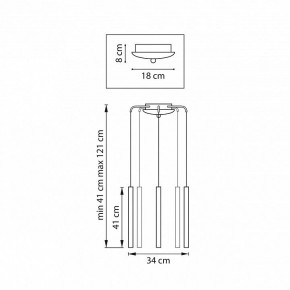 Подвесная люстра Lightstar Tubo L5T747237 в Ишиме - ishim.ok-mebel.com | фото 3