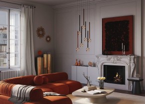 Подвесная люстра Maytoni Bubble dream MOD383PL-L40BBS3K в Ишиме - ishim.ok-mebel.com | фото 5
