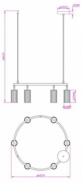 Подвесная люстра Moderli Cora V11602-6P в Ишиме - ishim.ok-mebel.com | фото 5