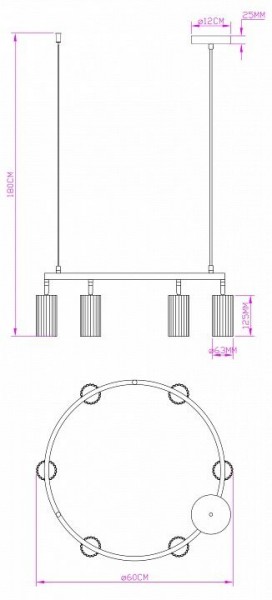 Подвесная люстра Moderli Cora V11604-6P в Ишиме - ishim.ok-mebel.com | фото 6