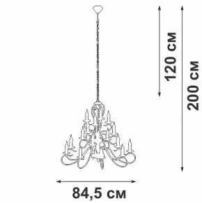 Подвесная люстра Vitaluce V1859 V1859-1/16 в Ишиме - ishim.ok-mebel.com | фото 4