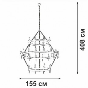 Подвесная люстра Vitaluce V1872 V1872-7/16+8+8 в Ишиме - ishim.ok-mebel.com | фото 3