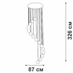 Подвесная люстра Vitaluce V2893 V2893-9/16S в Ишиме - ishim.ok-mebel.com | фото 4