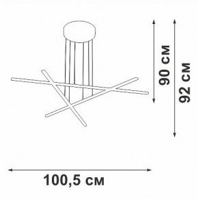 Подвесная люстра Vitaluce V3051 V3051-1/3S в Ишиме - ishim.ok-mebel.com | фото 4