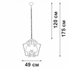Подвесная люстра Vitaluce V4991 V4991-8/3 в Ишиме - ishim.ok-mebel.com | фото 3