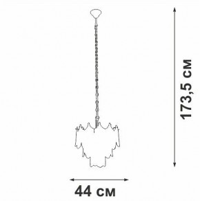 Подвесная люстра Vitaluce V5813 V5813-8/5 в Ишиме - ishim.ok-mebel.com | фото 3