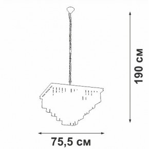 Подвесная люстра Vitaluce V5818 V5818-8/13 в Ишиме - ishim.ok-mebel.com | фото 5