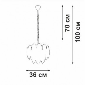 Подвесная люстра Vitaluce V5887 V5887-8/4 в Ишиме - ishim.ok-mebel.com | фото 4