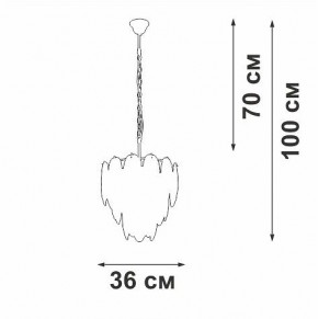 Подвесная люстра Vitaluce V5887 V5887-8/7 в Ишиме - ishim.ok-mebel.com | фото 5