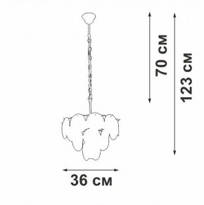 Подвесная люстра Vitaluce V5888 V5888-8/7 в Ишиме - ishim.ok-mebel.com | фото 3