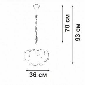Подвесная люстра Vitaluce V5888 V5888-9/4 в Ишиме - ishim.ok-mebel.com | фото 7