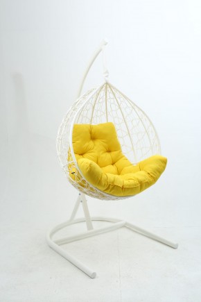 Подвесное кресло Бароло (белый/желтый) в Ишиме - ishim.ok-mebel.com | фото
